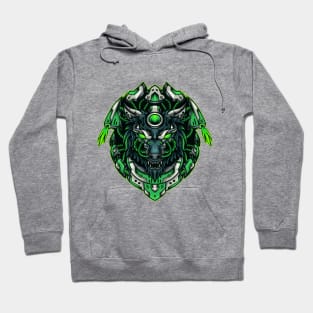 mecha wolf Hoodie